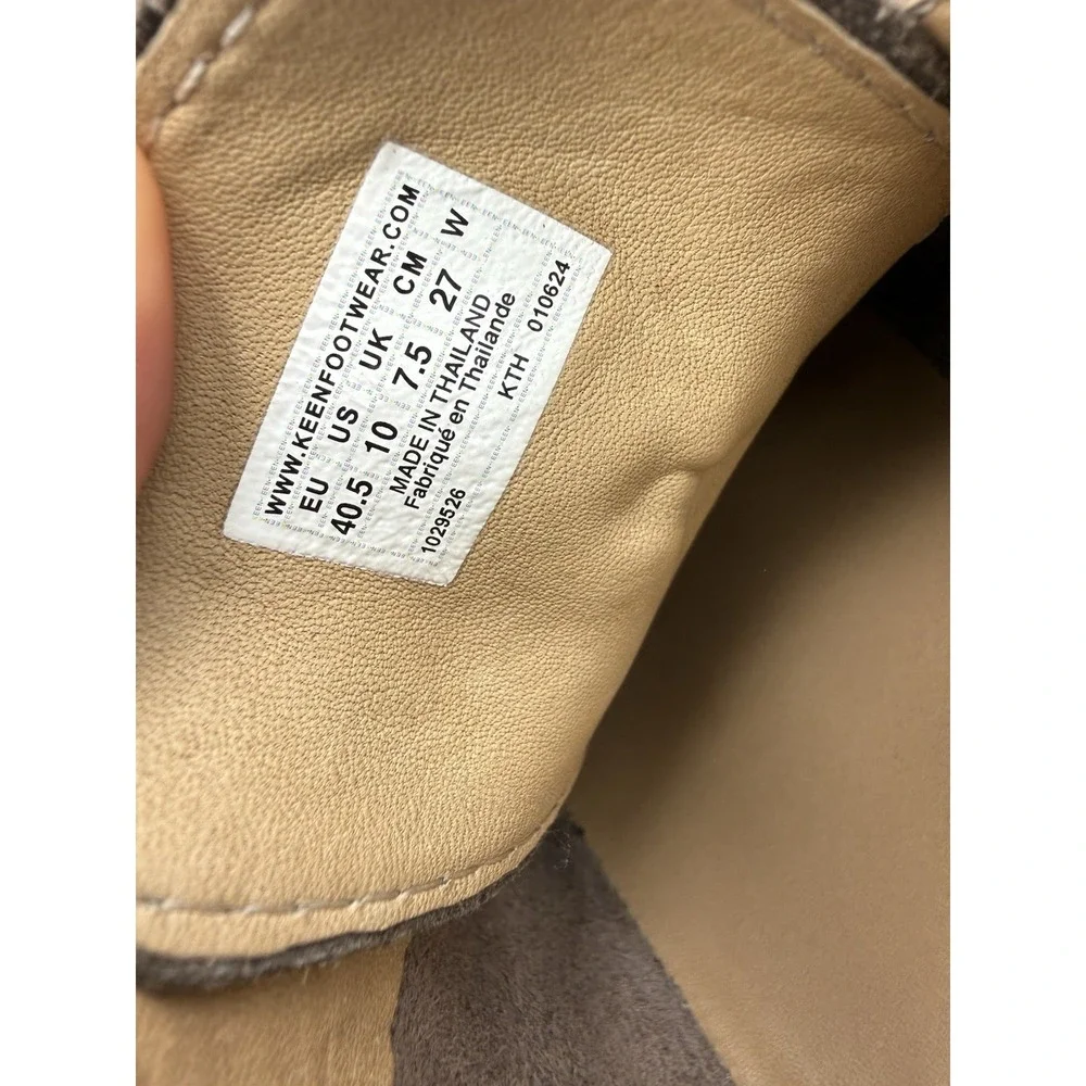Keen KNX Chukka Safari Plaza Taupe Womens Size 10 Brown Leather Ankle Boots